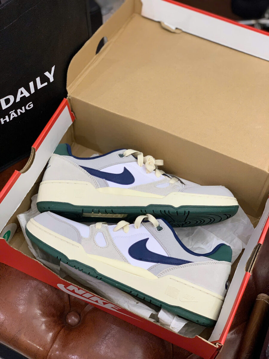 giày nike full force low 'white navy teal' fz3595-100