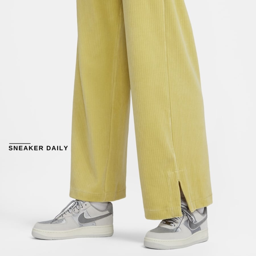 quần nike sportwear women's corduroy wide-legged trousers 'light gold' dq5922-720
