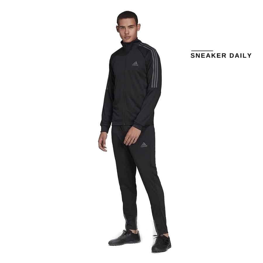 set quần áo adidas sereno cut aeroready 'black grey' h28916