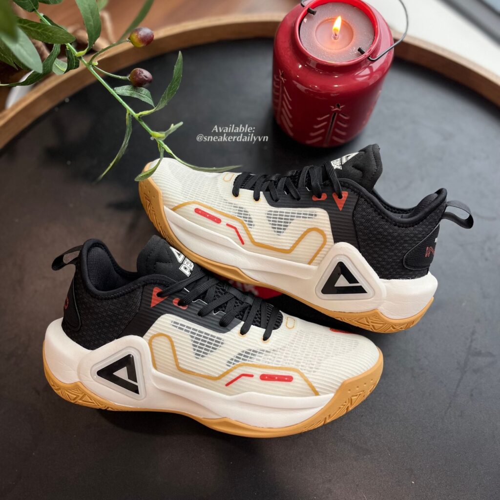 Giày Peak Basketball Sonic Boom Black White E39001atd 