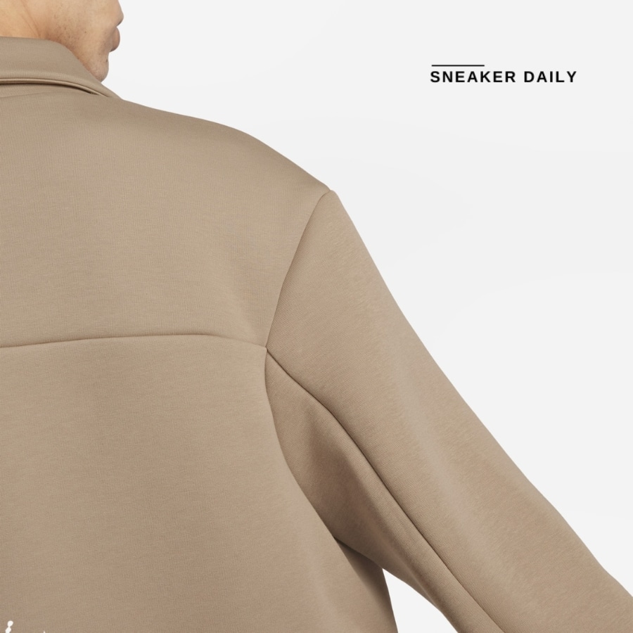 áo nike sportswear tech fleece reimagined 'brown' fb8168-247
