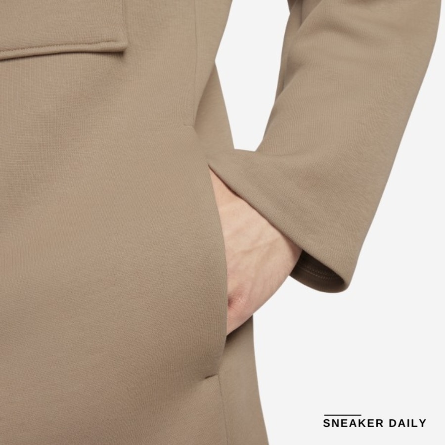áo nike sportswear tech fleece reimagined 'brown' fb8168-247