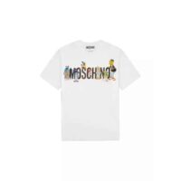 áo moschino women's sesame street co branded letter cartoon printed short sleeve t-shirt 75f37aa8d7b79cgs