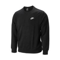 ao nike sportswear club crew neck long sleeve sweatshirt training top black bv2667 010