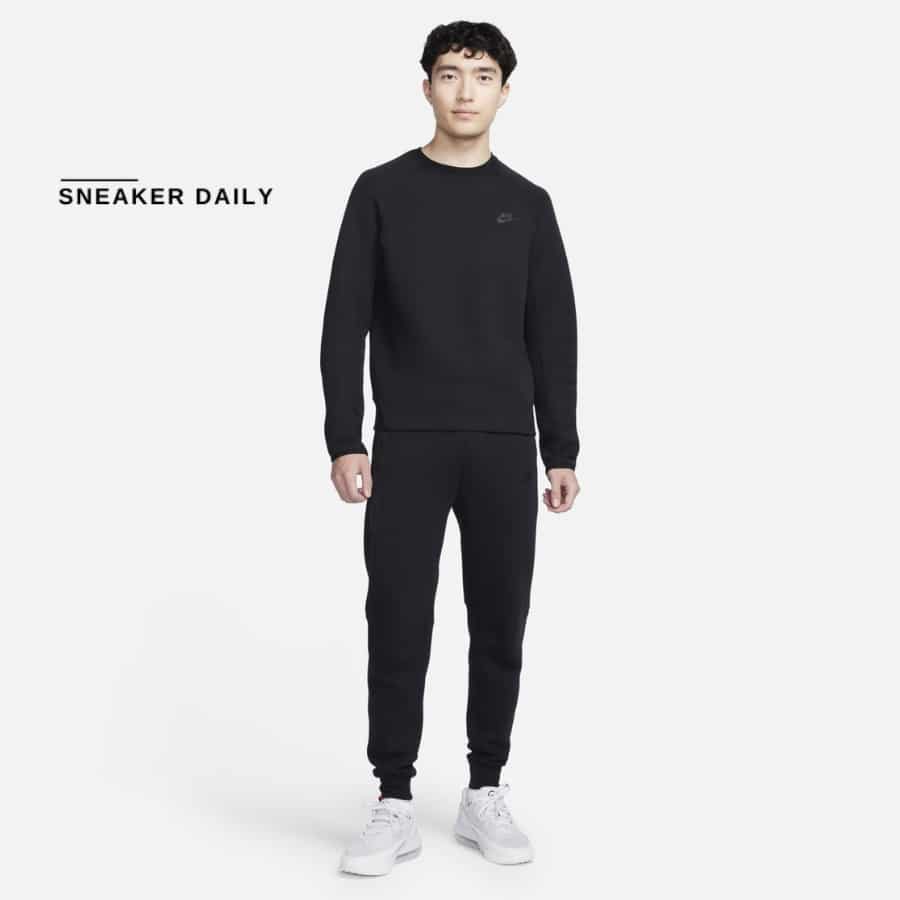 áo nike sportswear tech fleece men’s sweatshirt 'black' fb7917-010