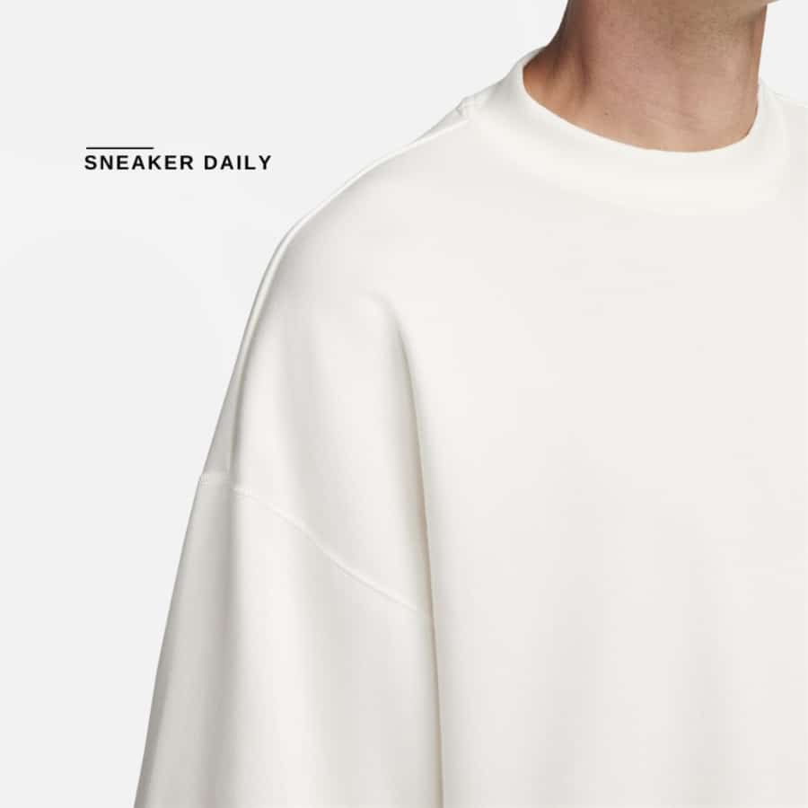 áo nike sportswear tech fleece reimagined ultra-loose short-sleeved top 'sail white' fb8166-133