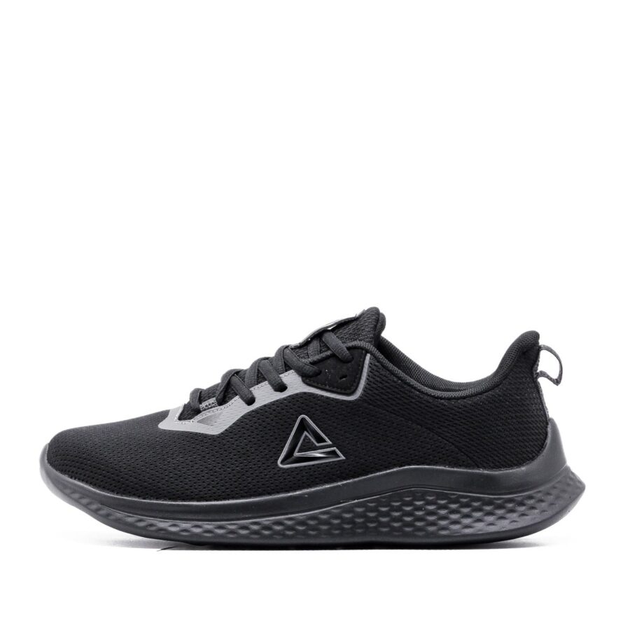 giày peak running 'all black' e223197hda