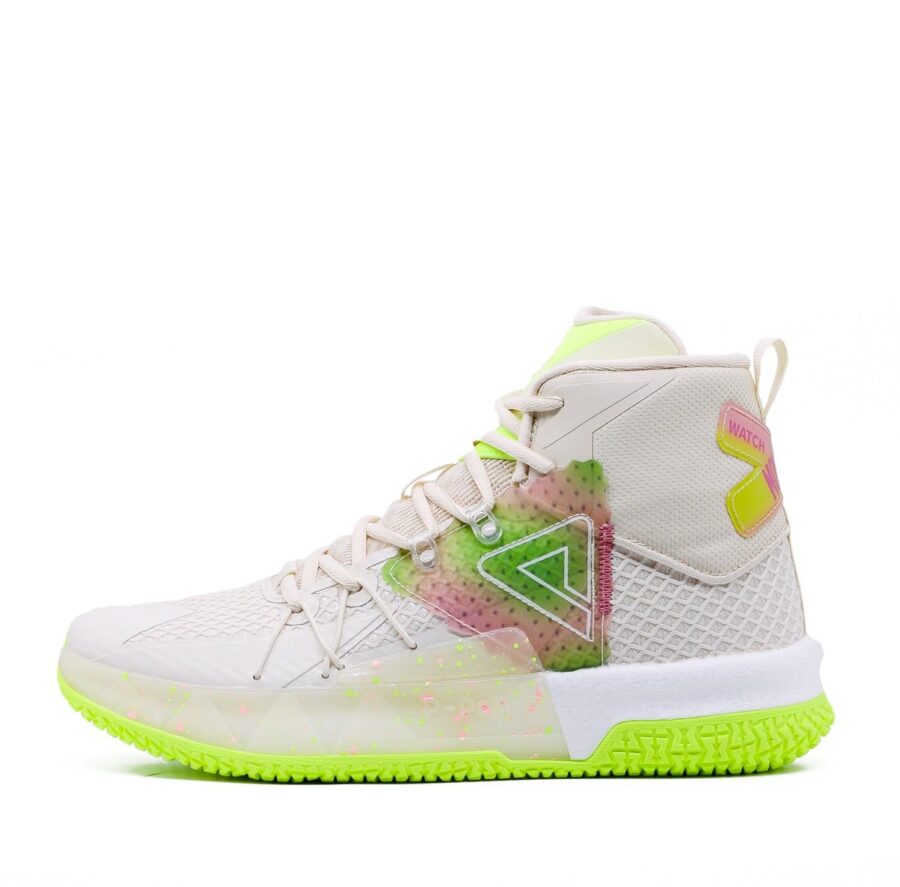 giày peak basketball monster 8 v2 high top 'white' e231371atow