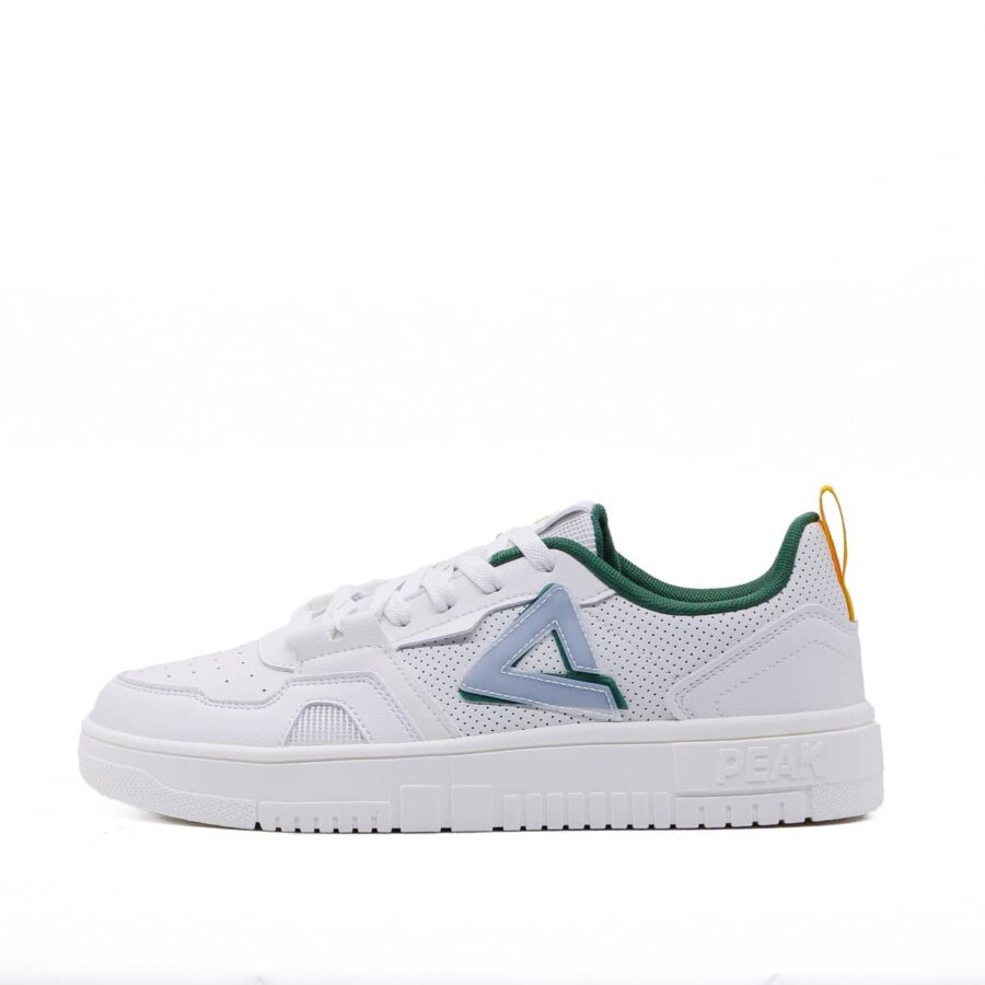 giày peak casual low top 'white green' e232391btxv