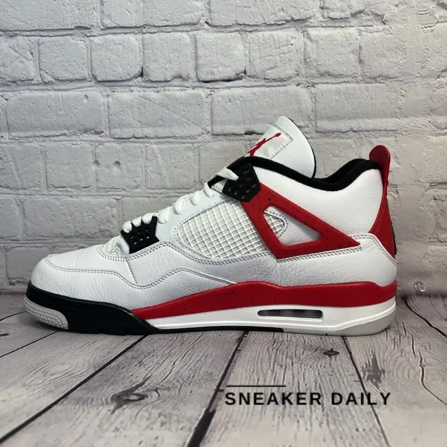 Giày Air Jordan 4 Retro 'Red Cement' (GS) 408452-161