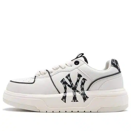 giày mlb chunky liner yankees monogram 'white black' 3asxclr3n-50whs
