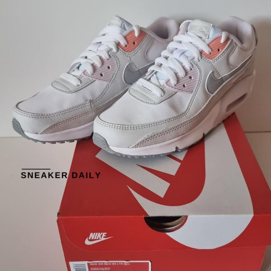 giay nike air max 90 leather white light violet cd6864 111 8