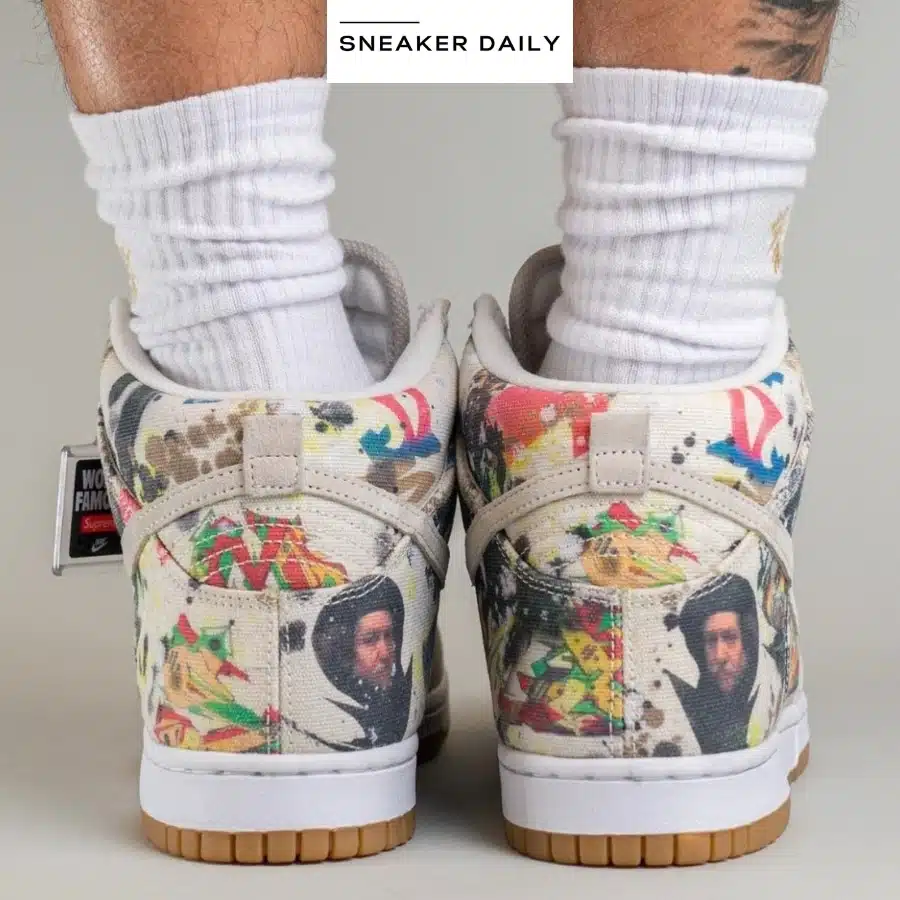 Giày Nike SB Dunk High OG QS x Supreme 'Rammellzee' FD8779-100