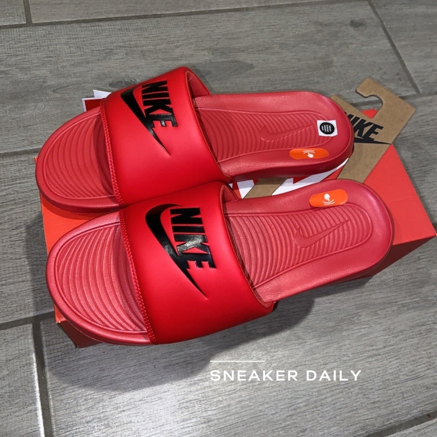 giày nike victori one slide 'university red' cn9675-600