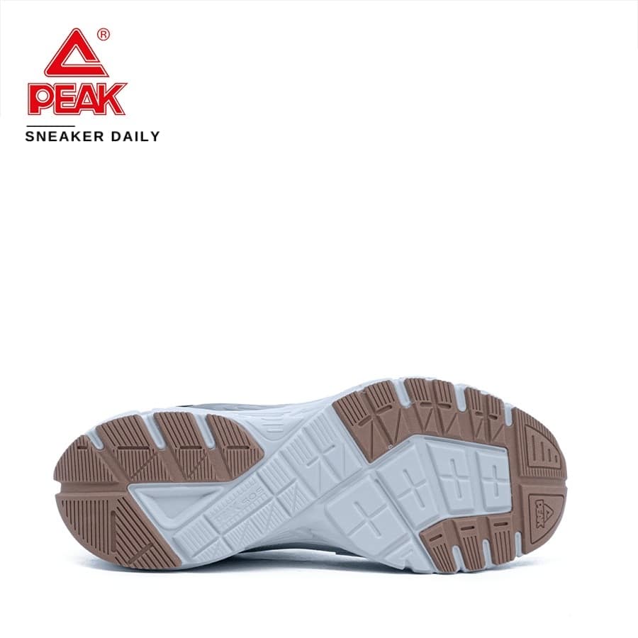 giày peak cushioning running water-repellent 'black gray' e224007hgd