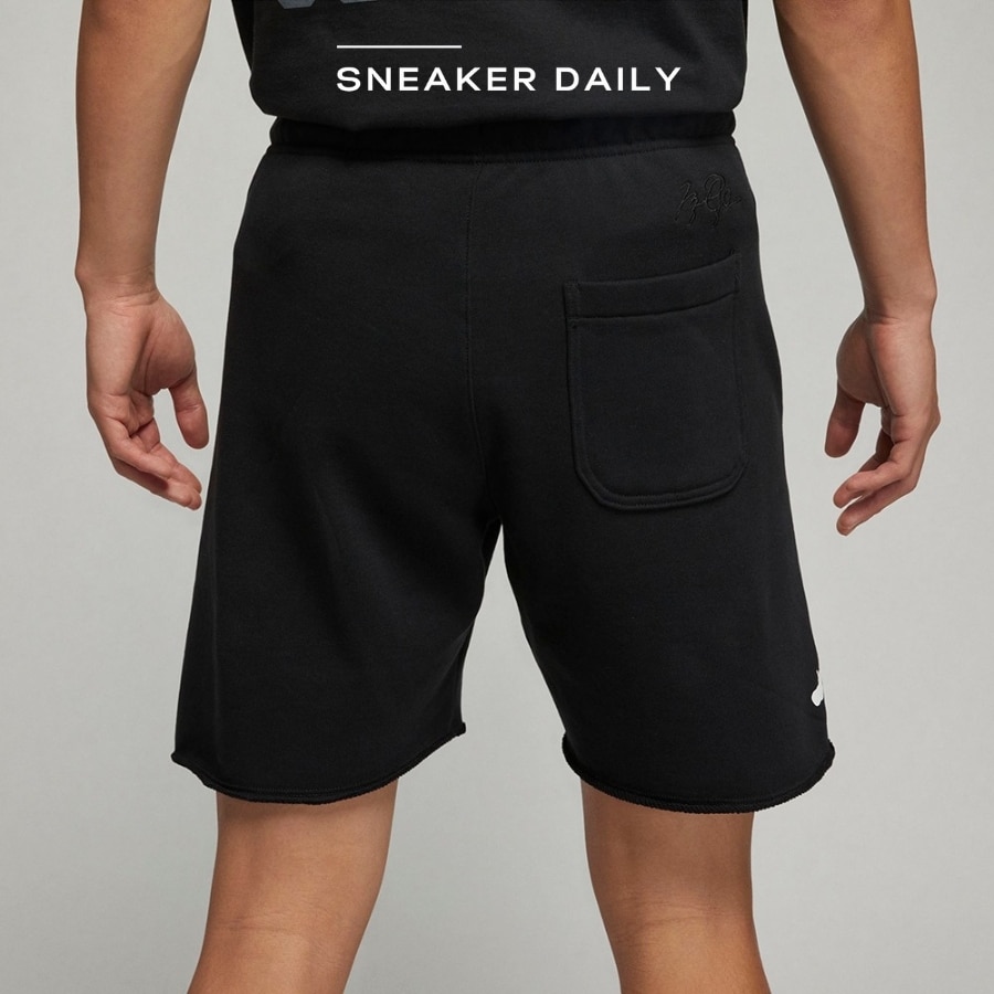 quần men's jordan flying man logo training knit breathable sports shorts black dv5028-010