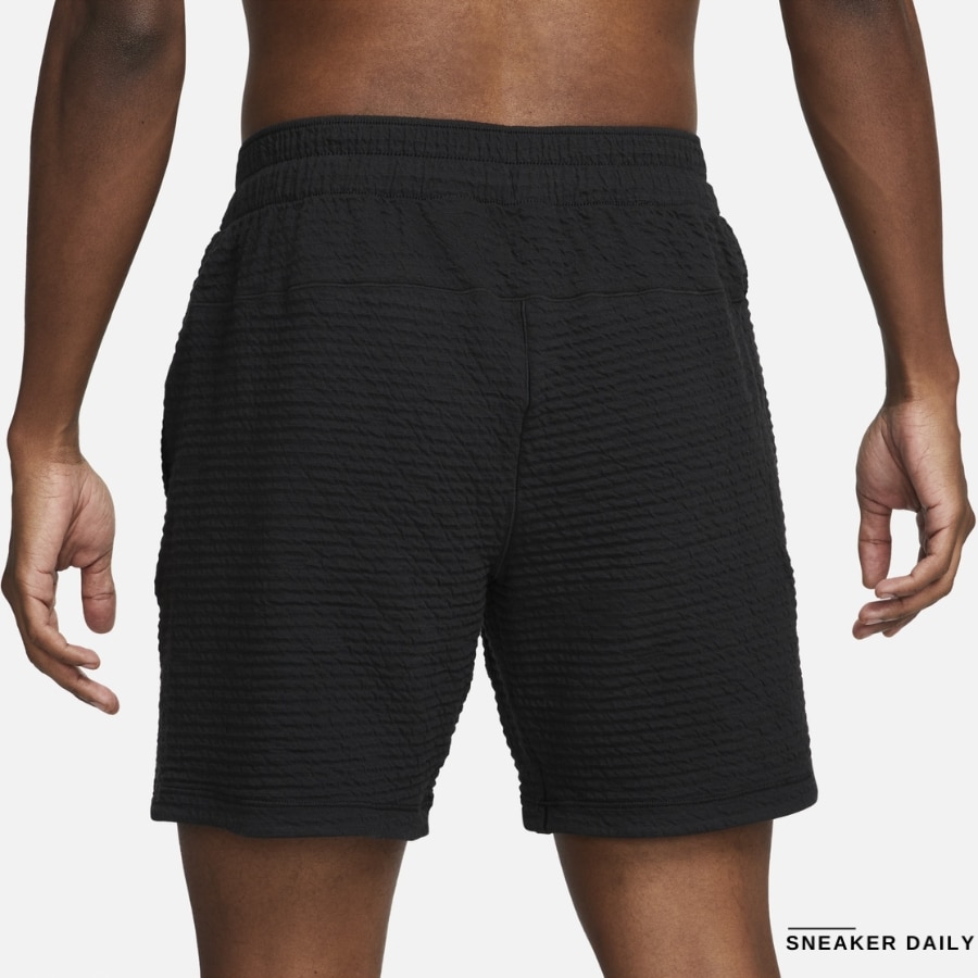 quần nike dri-fit men's textured yoga shorts 'black' dx0927-010