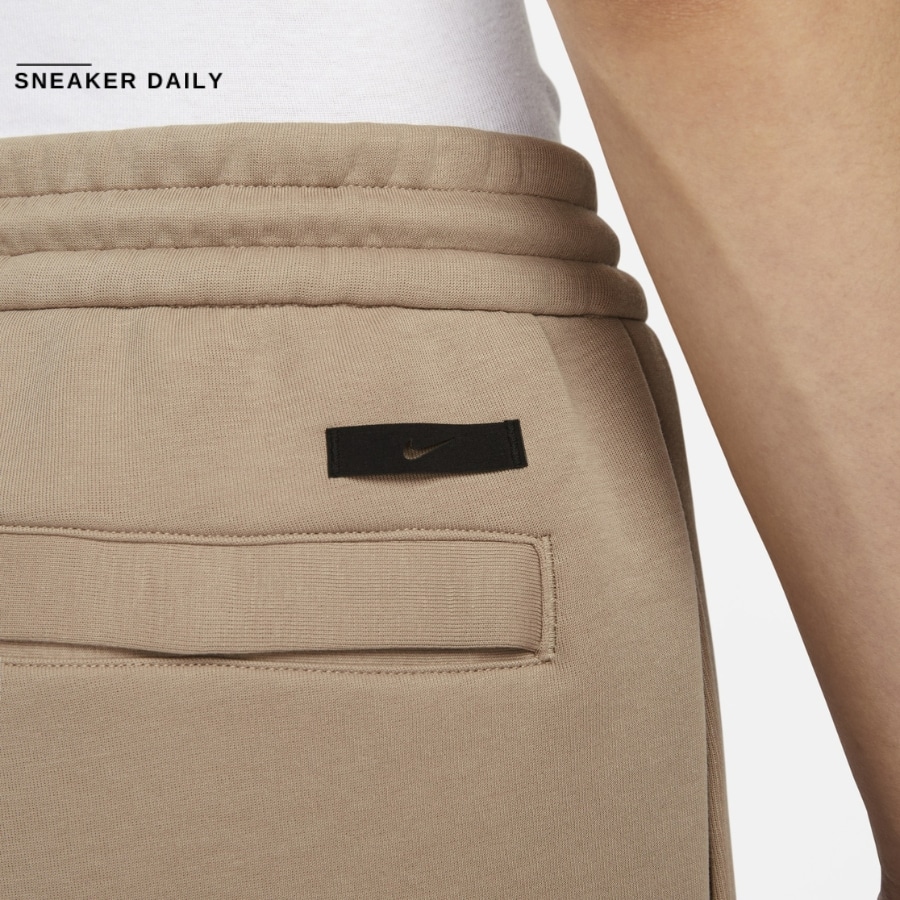 quần nike sportswear tech fleece reimagined men's loose open leg sweatpants 'khaki' fb8164-247