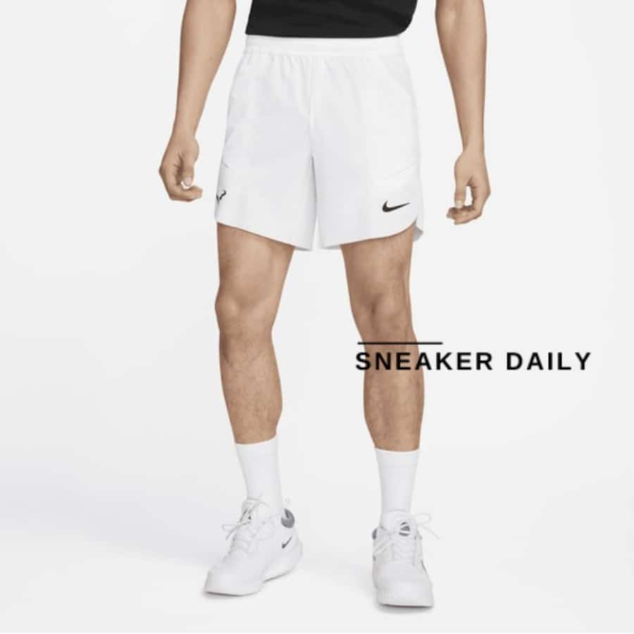 quần tennis nike rafa men’s dri-fit adv 7 in 'white'