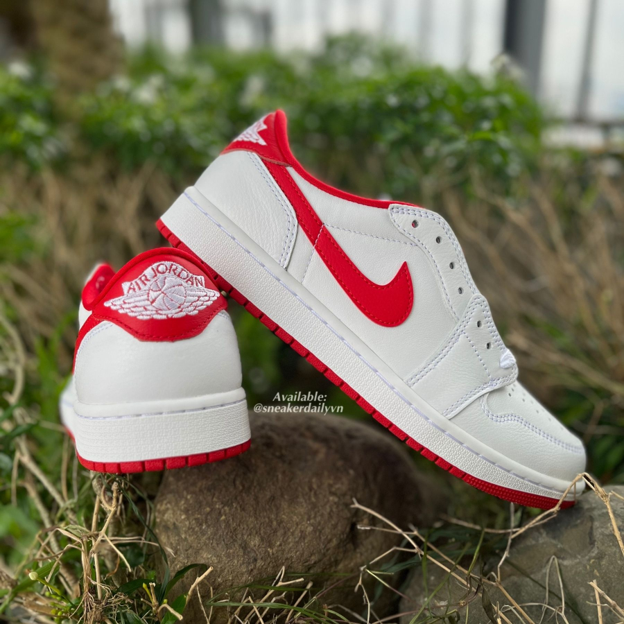 giày nike air jordan 1 retro low og 'university red' cz0790-161