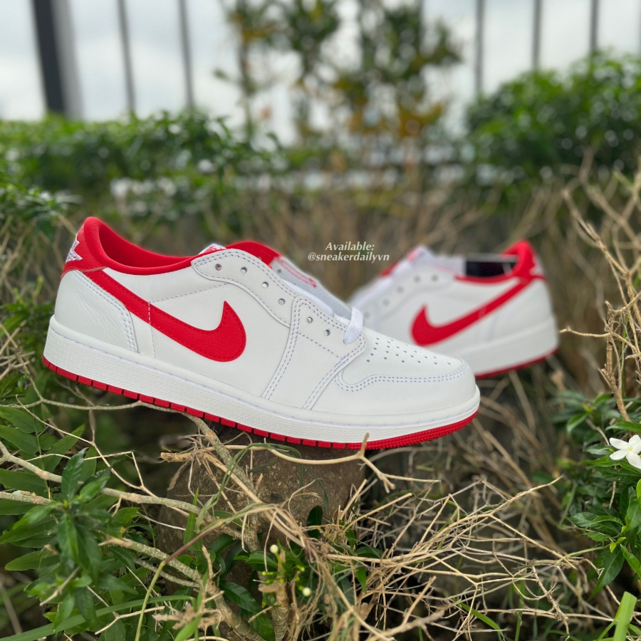 giày nike air jordan 1 retro low og 'university red' cz0790-161