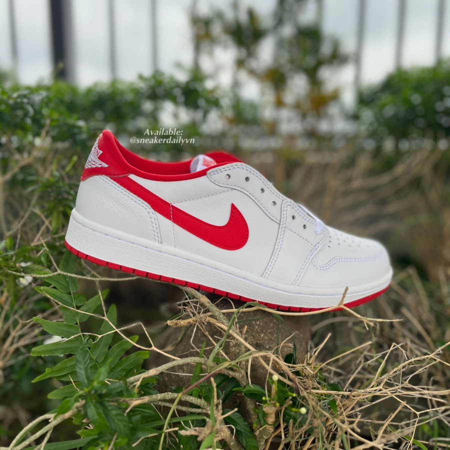 giày nike air jordan 1 retro low og 'university red' cz0790-161