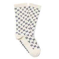 tất mlb monogram classic socks new york yankees 'white' 3asolm12n-50crsrs