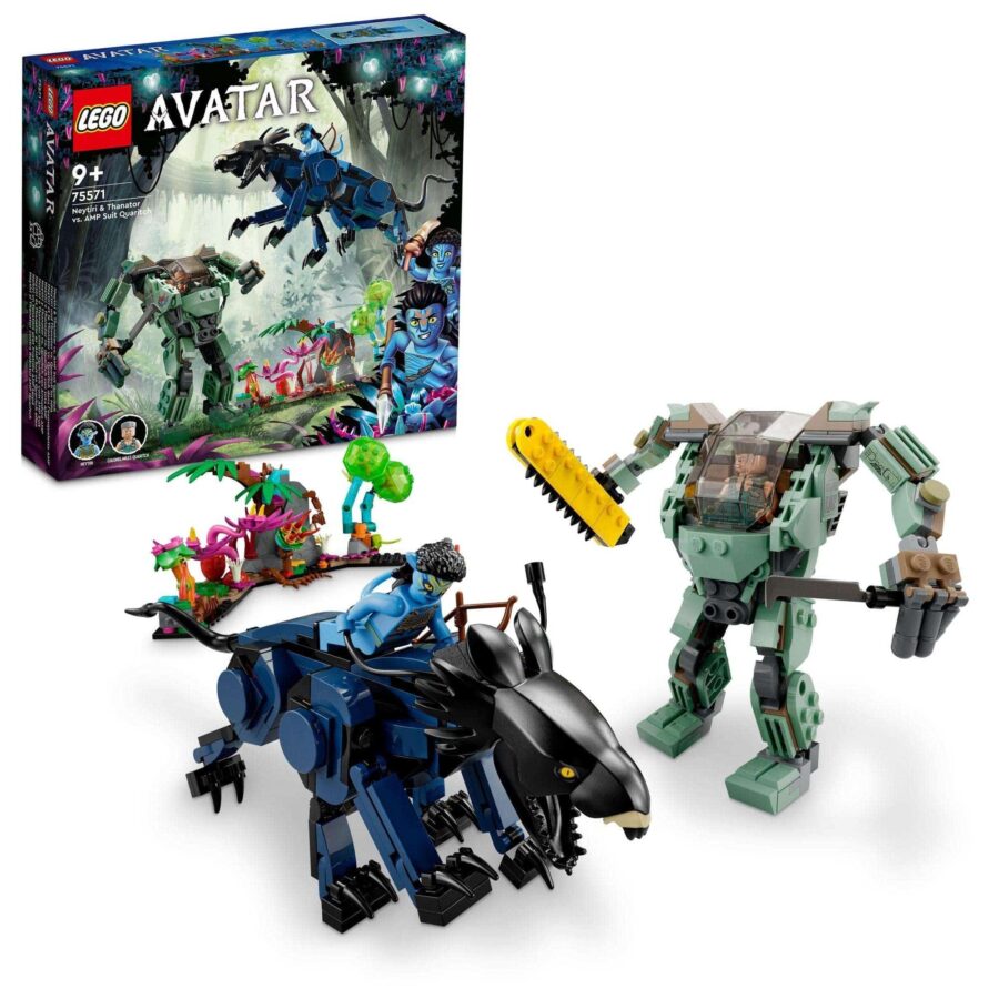 lego neytiri & thanator vs. amp suit quaritch 75571