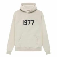 áo fear of god essentials 1977 hoodie wheat