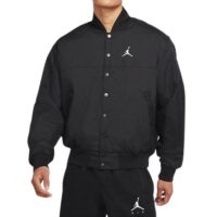 áo jordan logo baseball collar jacket autumn black dj0878-010