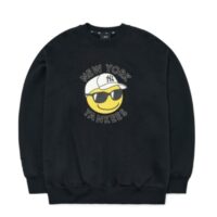 áo mlb smile overfit sweatshirt new york yankees 3amtn0424-50bks