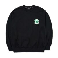 áo sweater mlb overfit logo mega black 3amtb0224-50bks