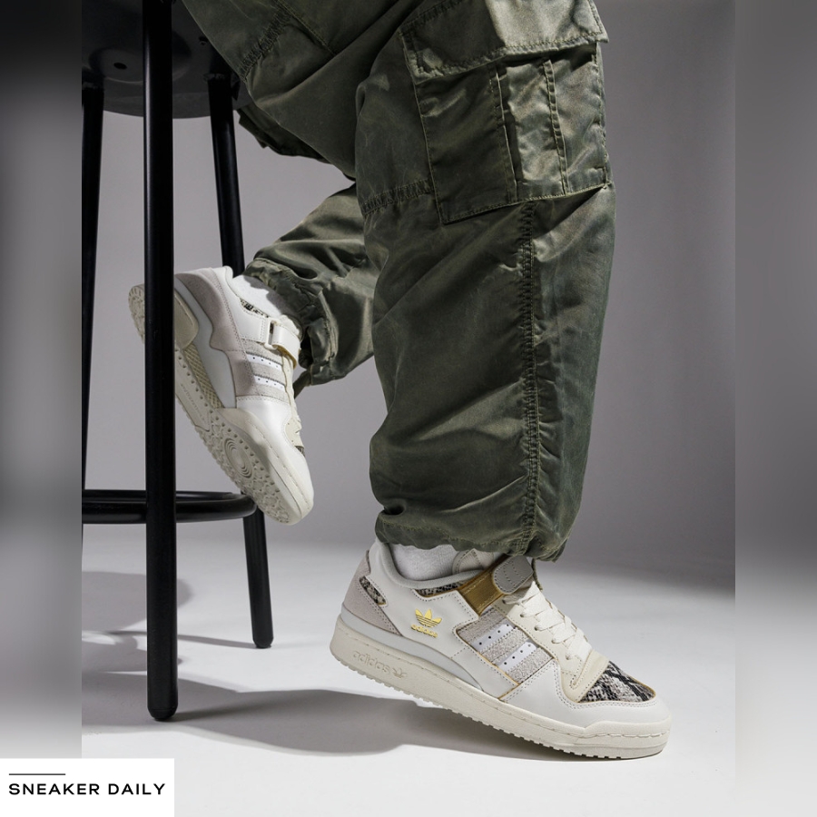 giày adidas originals forum 84 low 'white snakeskin' fz6292