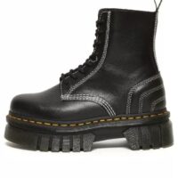giày dr. martens audrick white stitch leather platform lace up boots 336bash0c86716gs