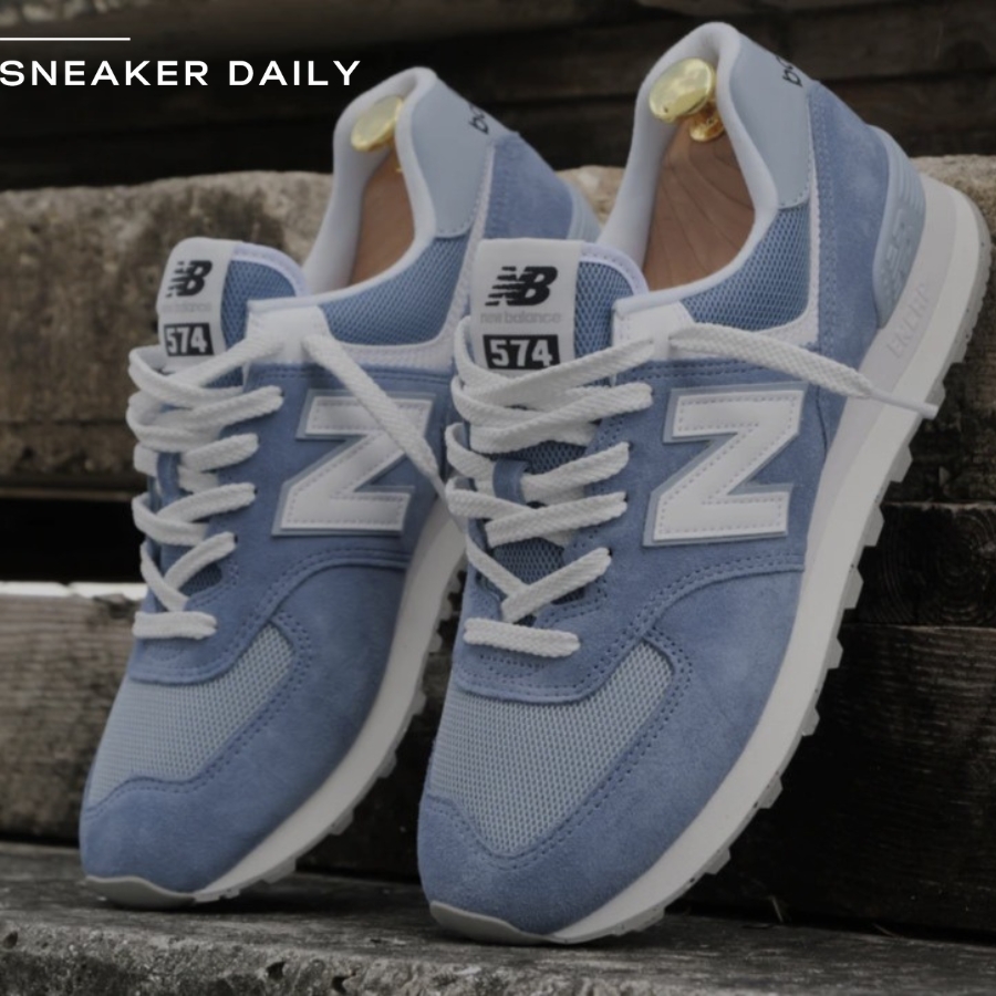 giày new balance 574 shoes 'blue white' u574fdg
