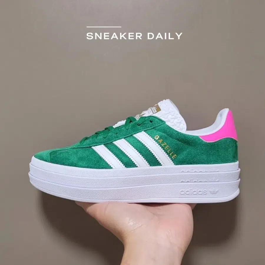 adidas gazelle silver green womens Adidas Gazelle Bold Green Lucid Pink