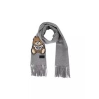 khăn moschino women's bear tassel scarf 3c61cace83b0d0gs