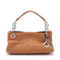 túi dior canage chain handbag leather light brown 52555acdab9a45gs