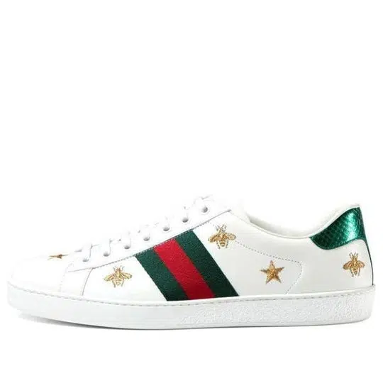 giày gucci ace embroidered 'bees and stars' 386750-a38f0-9073