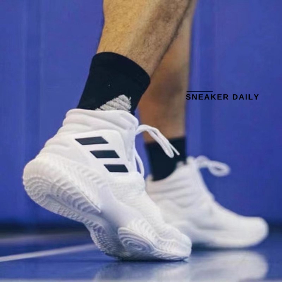 Giày Adidas Pro Bounce 2018 Basketball Shoes 'White Black' FW5745