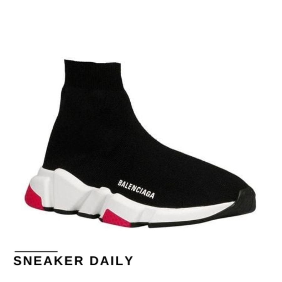 giày balenciaga speed women's sneakers in black 3b083sh70189cags