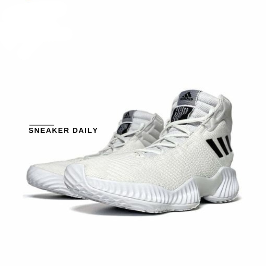 Giày Adidas Pro Bounce 2018 Basketball Shoes 'White Black' FW5745
