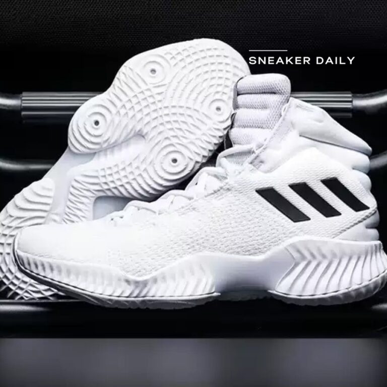 Giày Adidas Pro Bounce 2018 Basketball Shoes White Black Fw5745