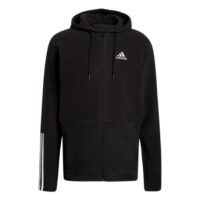 áo adidas men's essentials polar fleece giant logo full-zip hoodie gv5297