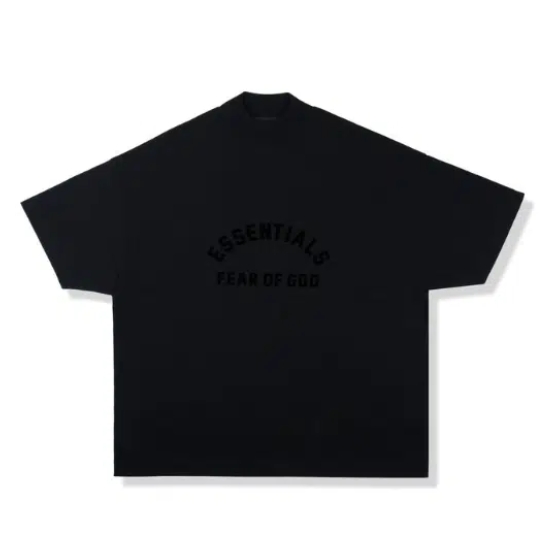 áo fear of god essentials t-shirt fall ss23 jet black