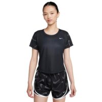 áo nike dri-fit swoosh women's short-sleeve printed running top fb4682-010