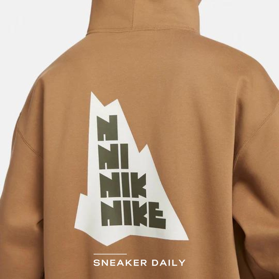 áo nike nsw logo hoodie 'khaki' fv4024-288