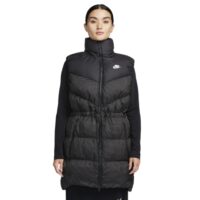 áo nike sportswear windpuffer therma-fit women's loose long down vest 'black' fn0031-010