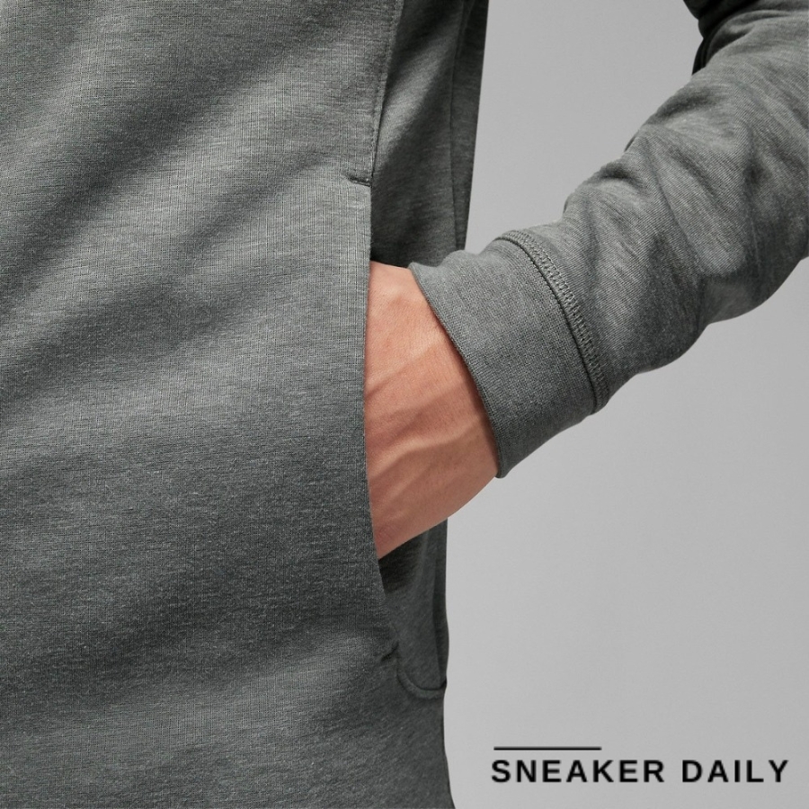 áo air jordan dri-fit sport fleece full-zip hoodie 'grey' dv9784-063