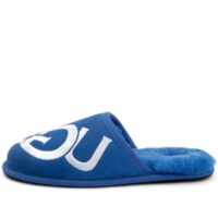 dép ugg scuff logo slipper classic 'blue white' men's 1101324-cblw